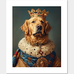 Golden Retriever The King Posters and Art